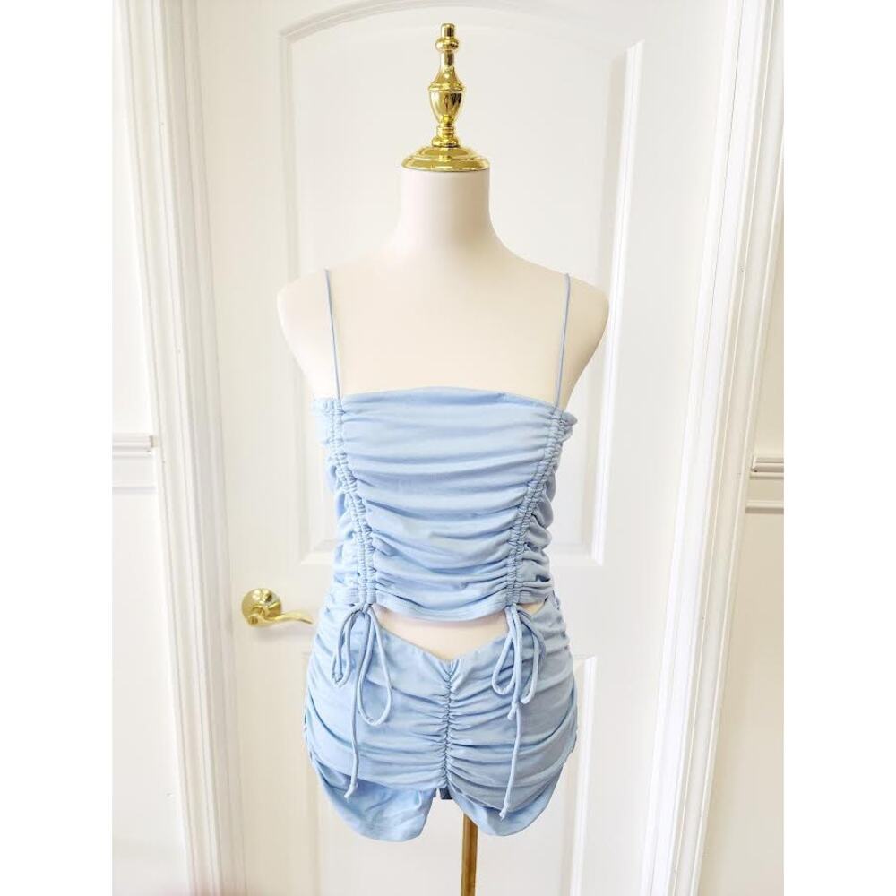 Adjustable Ruched Short Set - Picture 4 of 5